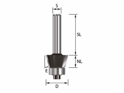 Fasefräser HM 22,5° Z2 S12