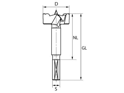 Forstnerbohrer Wave-Cutter