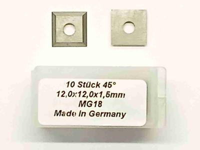 HM-Wendeschneidplatten 12x12x1,5mm Z4 (10 Stück)