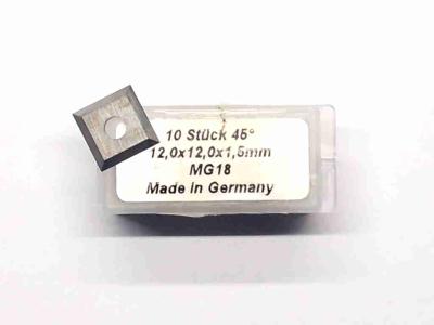Wendeschneidplatten 12x12x1,5mm HM Z4 45°