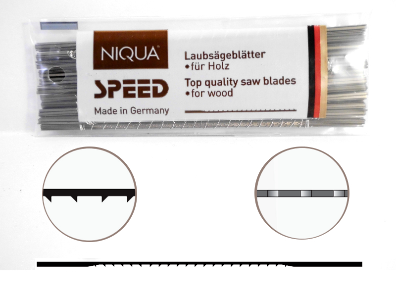 1 Gros Laubsägeblätter für Holz Niqua Ultra div Grössen 1A Qualität 144 Stück 