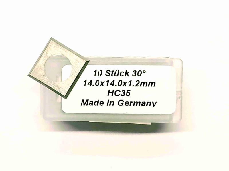 HM-Wendeschneidplatten 14x14x1,2mm Z4 (10Stück)