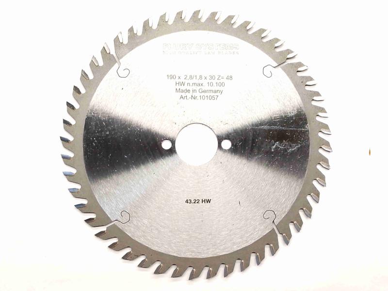 FLURY HM-Kreissägeblatt Ø190x2,8/1,8x30mm 48WZ FLURY HM-Kreissägeblatt Ø190x2,8/1,8x30mm 48WZ