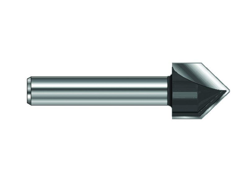 V-Nut- und Schriftenfräser HM Z2 D12,7x12,7x32mm S8