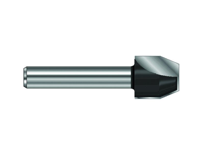 Fase-Bündigfräser HM D12,7mm 30° S8