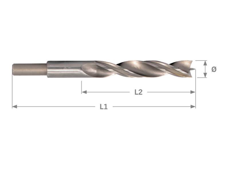 PROJAHN V2 Holzspiralbohrer Maße