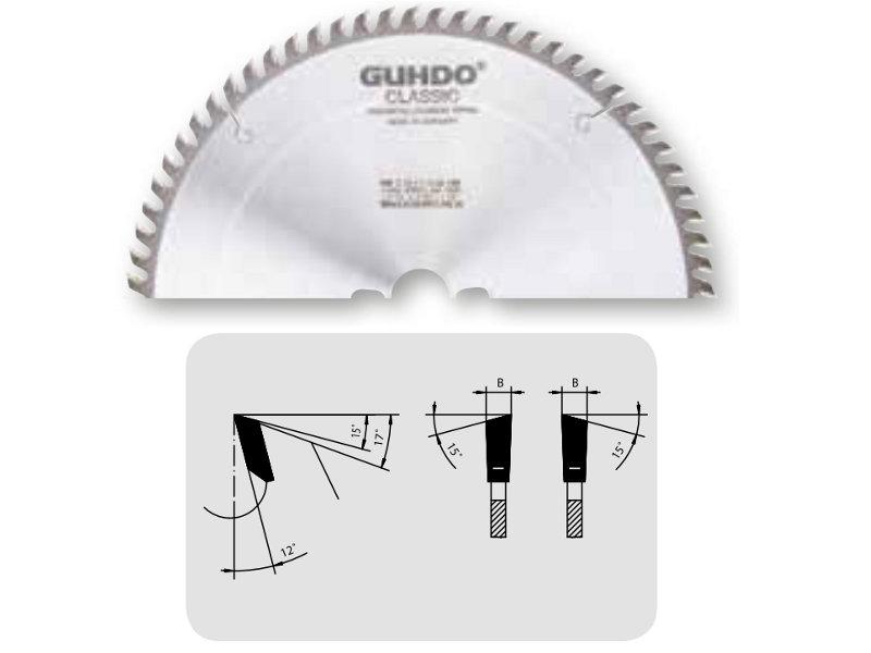 GUHDO HM-Kreissägeblatt Ø250x3,2/2,2x30 Z60WZ