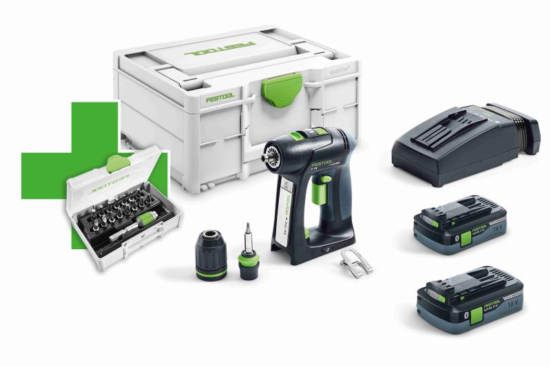 Festool Akku-Bohrschrauber C18 HPC 4,0 I-Plus Promo 21 577187 Festool Akku-Bohrschrauber C18 HPC 4,0 I-Plus Promo 21 577187