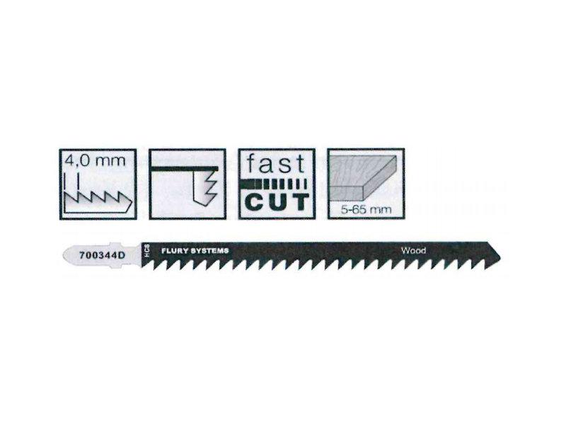 FLURY Stichsägeblatt T344D (VE=5 Stück)