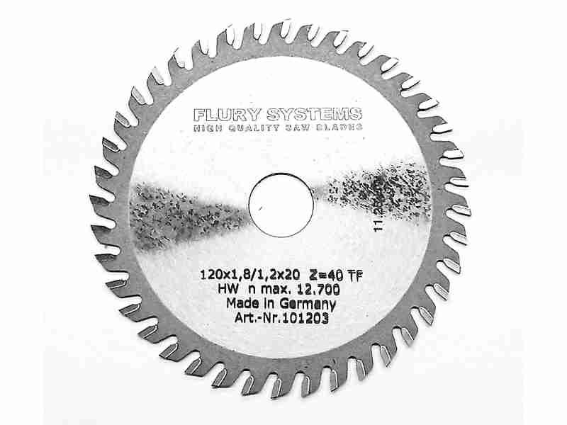 HM-Kreissägeblatt D120x1,8/1,2x20mm Z40TF HM-Kreissägeblatt D120x1,8/1,2x20mm Z40TF